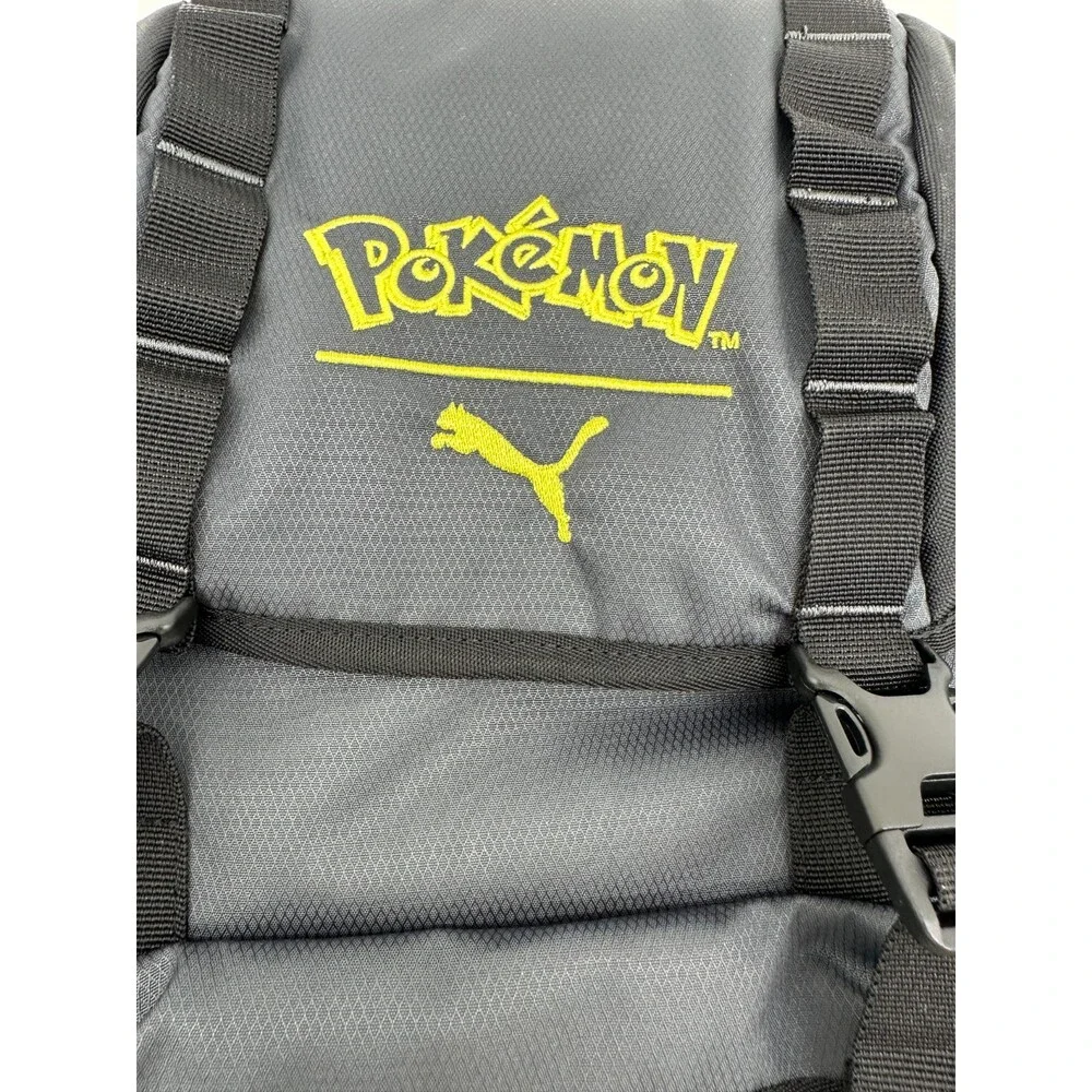 Puma X Pokemon Black Grey Pikachu 28L Backpack NWT 092330 01